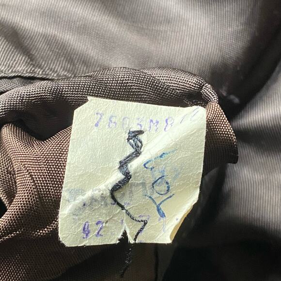 Yves Saint Laurent Brown Wool Pinstripe Single Breasted Blazer Jacket size 42 - Picture 10 of 10